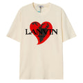 LANVIN Loving heart T-Shirt Apricot