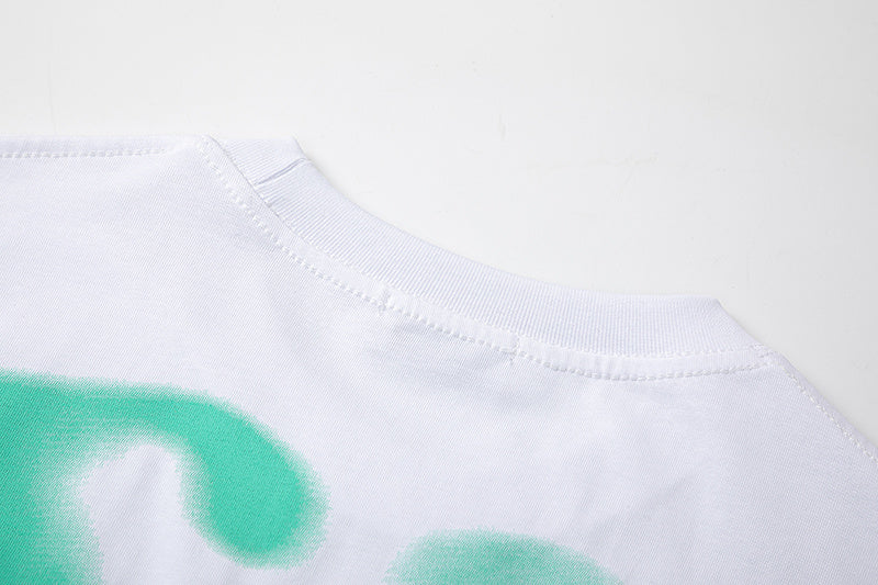 OFF WHITE Blue Arrow logo back T-Shirts