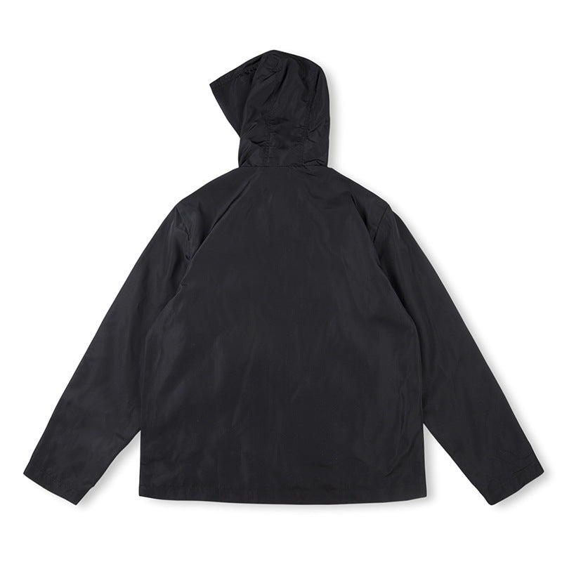 SAINT VANITY  Nylon Hooded Track Jacket “Black”