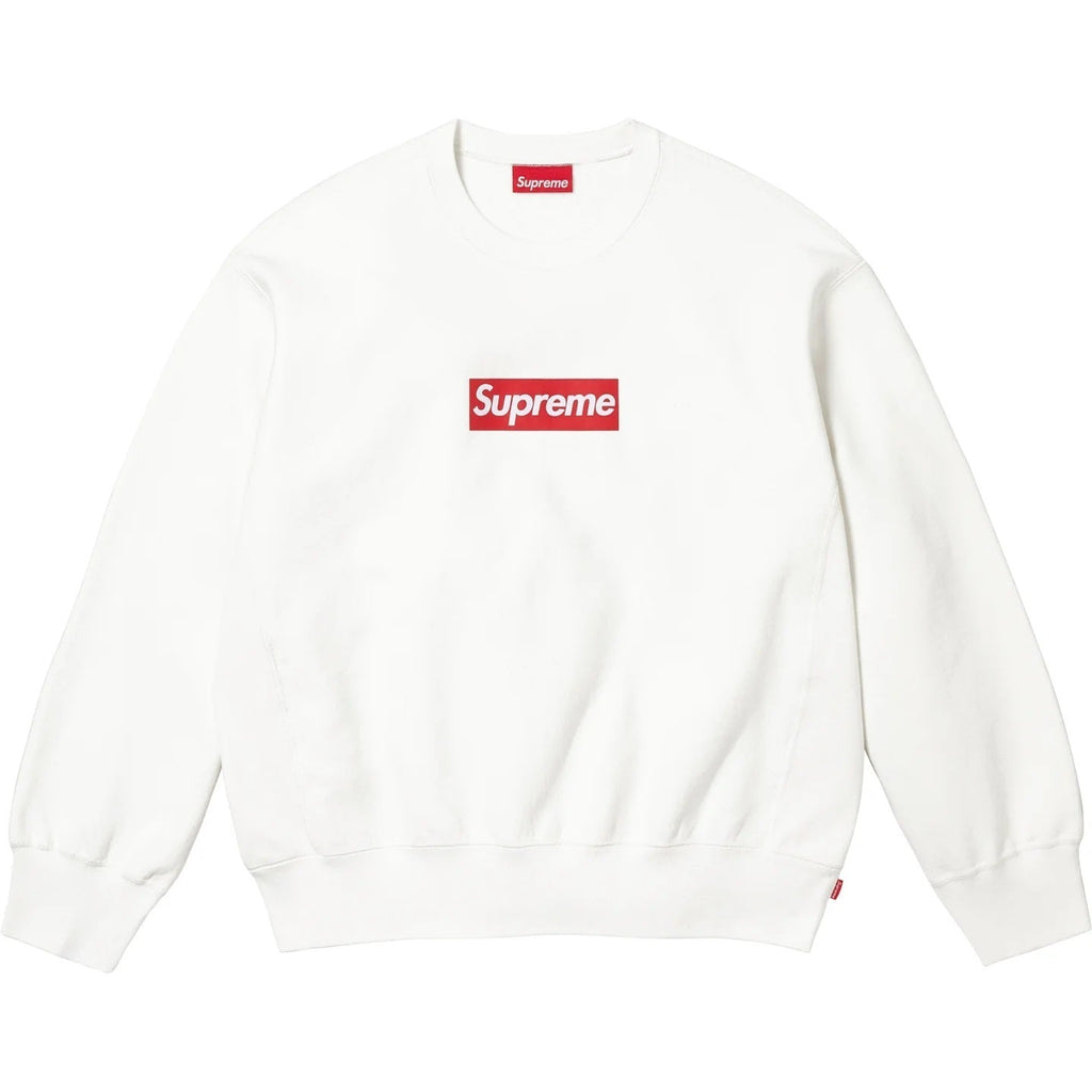 Supreme 25SS Washed Box Logo Crewneck Sweatshirts